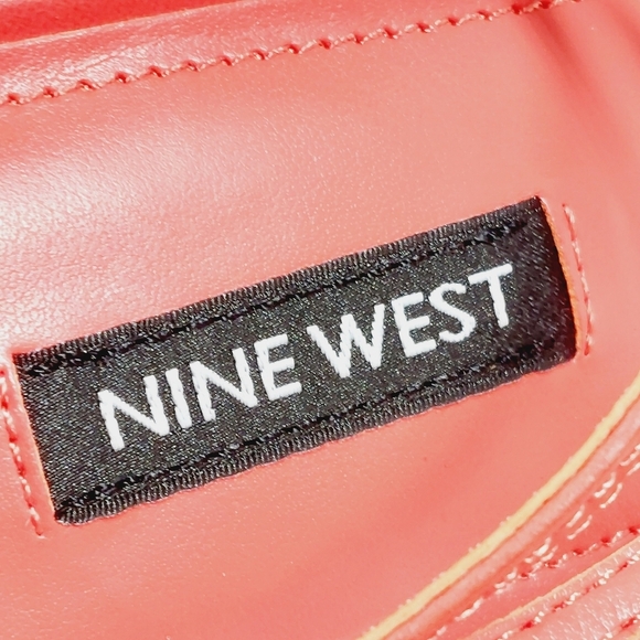 New Nine West Alexx3 Red Strappy Platform Wedge Sandals F802 - Picture 10 of 12